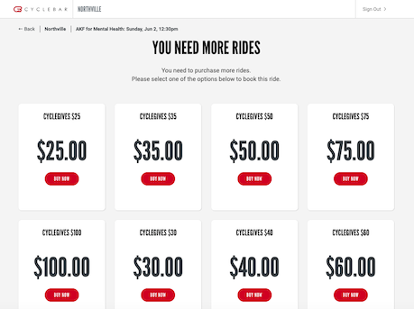 CycleBar Northville Ride Donation Page